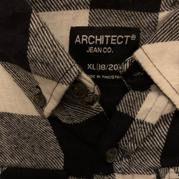 Boys Architect Plaid Button-Down Shirt - Picture 2 of 2